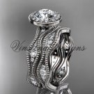 14k white gold diamond engagement ring, engagement set VD10081S 14k white gold diamond engagement ring, engagement set VD10081S