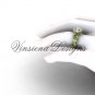 14kt yellow gold diamond leaf and vine, floral engagement ring VF301001