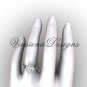 Platinum diamond leaf and vine, floral engagement ring VF301001