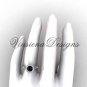 platinum diamond engagement ring, Black Diamond VF301003