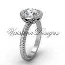 14kt white gold diamond engagement ring VF301005