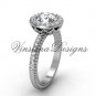 platinum diamond engagement ring VF301005