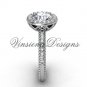 platinum diamond engagement ring VF301005