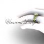 14kt yellow gold diamond leaf and vine engagement ring, "Forever One" Moissanite VF301006