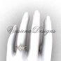 14kt rose gold diamond leaf and vine engagement ring VF301008