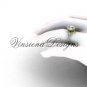 14kt yellow gold diamond leaf and vine engagement ring, "Forever One" Moissanite VF301008