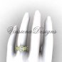 14kt yellow gold flower engagement ring, "Forever One" Moissanite VF301010