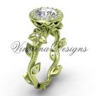 14kt yellow gold diamond leaf and vine, floral engagement ring VF301012 14kt yellow gold diamond leaf and vine, floral engagement ring VF301012