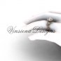 14kt rose gold diamond leaf and vine, floral, halo engagement ring VF301016