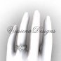 platinum diamond leaf and vine engagement ring, Moissanite VF301016