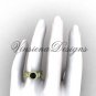 14kt yellow gold diamond leaf and vine, floral, halo engagement ring, Black Diamond VF301016