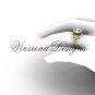 14kt yellow gold flower engagement ring, "Forever One" Moissanite VF301017