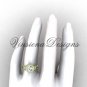 14kt yellow gold flower engagement ring, "Forever One" Moissanite VF301017