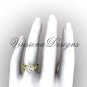 14kt yellow gold diamond leaf and vine engagement ring VF301018