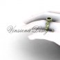 14kt yellow gold diamond leaf and vine engagement ring, Black Diamond VF301018