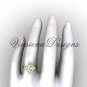 14kt yellow gold diamond leaf and vine engagement ring VF301019