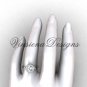 platinum diamond leaf and vine engagement ring VF301019
