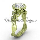 14kt yellow gold butterfly, leaf and vine engagement ring, "Forever One" Moissanite VF301020 14kt yellow gold butterfly, leaf and vine engagement ring, "Forever One" Moissanite VF301020