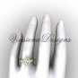 14kt yellow gold diamond leaf and vine engagement ring VF301022