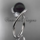 14kt white gold diamond, pearl engagement ring VBP8166 14kt white gold diamond, pearl engagement ring VBP8166