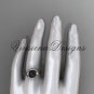 14kt rose gold diamond, pearl engagement ring VBP8166