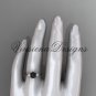 unique 14kt rose gold diamond Pearl engagement ring VBP8225