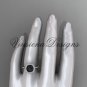Unique 14kt white gold diamond Pearl engagement ring VBP10015