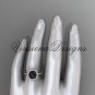 Unique 14kt rose gold diamond Pearl engagement ring VBP10015