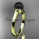 14kt yellow gold Round Tahitian Black Cultured Pearl engagement ring VBP10016 14kt yellow gold Round Tahitian Black Cultured Pearl engagement ring VBP10016