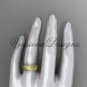 14kt yellow gold floral matte finish engagement ring, wedding band VF301023G