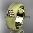 14kt two tone matte finish gold, floral engagement ring, wedding band VF301023B 14kt two tone matte finish gold, floral engagement ring, wedding band VF301023B