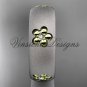14kt platinum matte finish, floral, two tone engagement ring, wedding band VF301023B