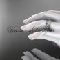 14kt platinum matte finish, floral, two tone engagement ring, wedding band VF301023B
