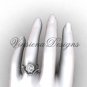14kt white gold diamond Fleur de Lis, halo engagement ring, Moissanite engagement set VD20889S
