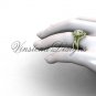 14kt yellow gold diamond Fleur de Lis, halo engagement ring, Moissanite engagement set VD20889S