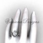 Platinum diamond Fleur de Lis, halo engagement ring, Moissanite engagement set VD20889S