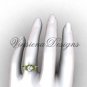 14kt yellow gold diamond Fleur de Lis, eternity engagement ring VD208125