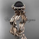 14kt rose gold, pearl, diamond, leaf and vine, halo engagement ring VFBP301021 14kt rose gold, pearl, diamond, leaf and vine, halo engagement ring VFBP301021