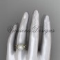 14kt yellow gold, pearl, flower, halo engagement ring VFP301017