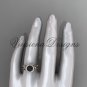 14kt rose gold, pearl, flower, halo engagement ring VFBP301017
