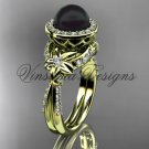 14kt yellow gold, pearl, flower, halo engagement ring VFBP301017
