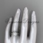 Platinum, pearl, diamond, leaf and vine, floral, halo engagement ring VFP301016