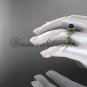 14kt yellow gold, pearl, diamond, leaf and vine, halo engagement ring VFBP301015