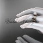 14kt rose gold, pearl, diamond, butterfly, halo engagement ring VFP301013