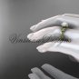 14kt yellow gold pearl, diamond leaf and vine, floral, halo engagement ring VFP301012