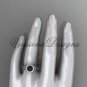 14kt white gold pearl, diamond leaf and vine, floral, halo engagement ring VFBP301012