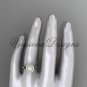 14k yellow gold pearl,diamond, halo engagement ring VFP301011