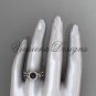 14kt rose gold pearl, flower, halo engagement ring VFBP301010