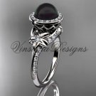 14kt white gold pearl, diamond, flower, halo engagement ring VFBP301009 14kt white gold pearl, diamond, flower, halo engagement ring VFBP301009
