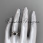14kt rose gold pearl, diamond, flower, halo engagement ring VFBP301009